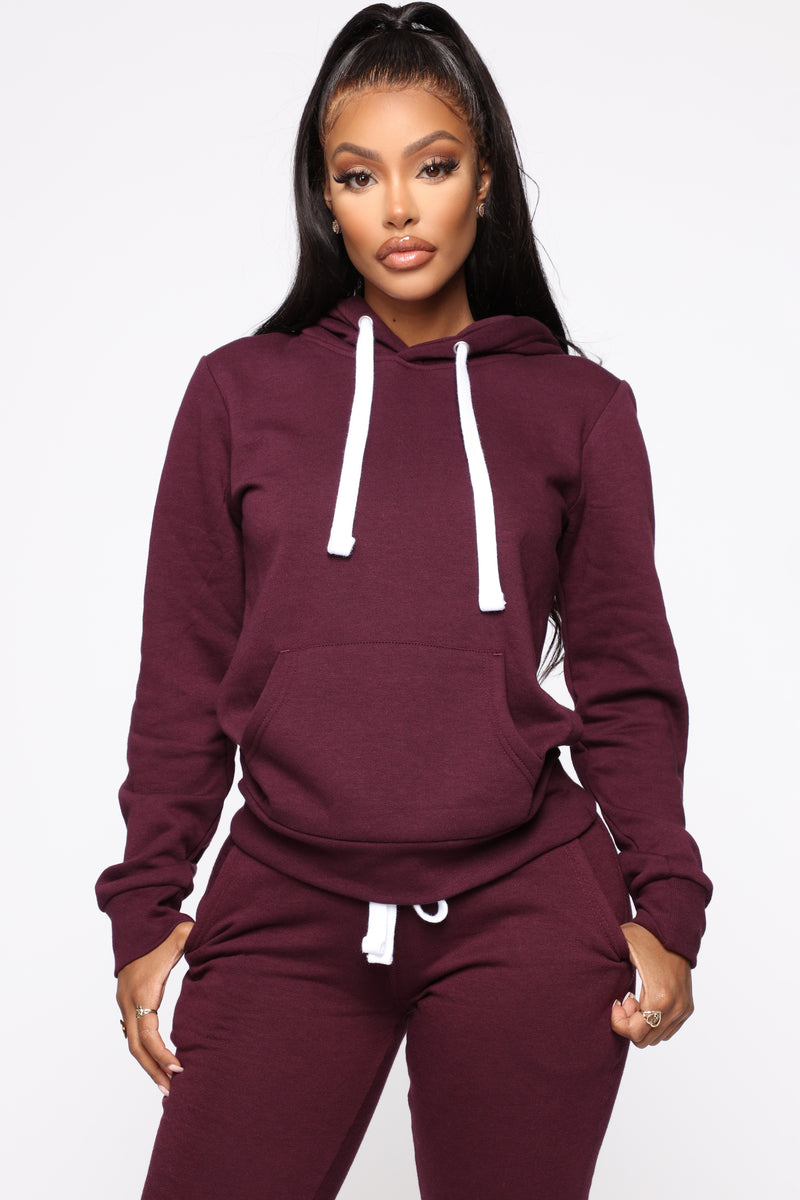 Relaxed Vibe Solid Hoodie - Plum | Fashion Nova, Knit Tops | Fashion Nova