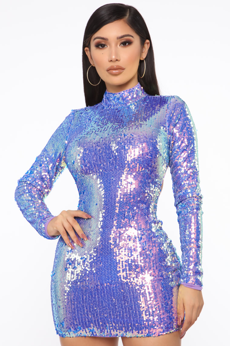 sequin disco dress