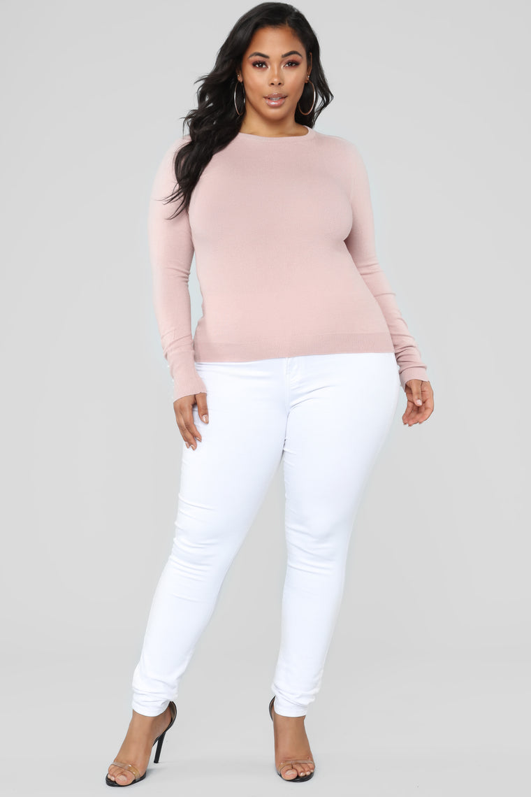 Doesn't Matter To Me Sweater - Light Pink, Sweaters | Fashion Nova