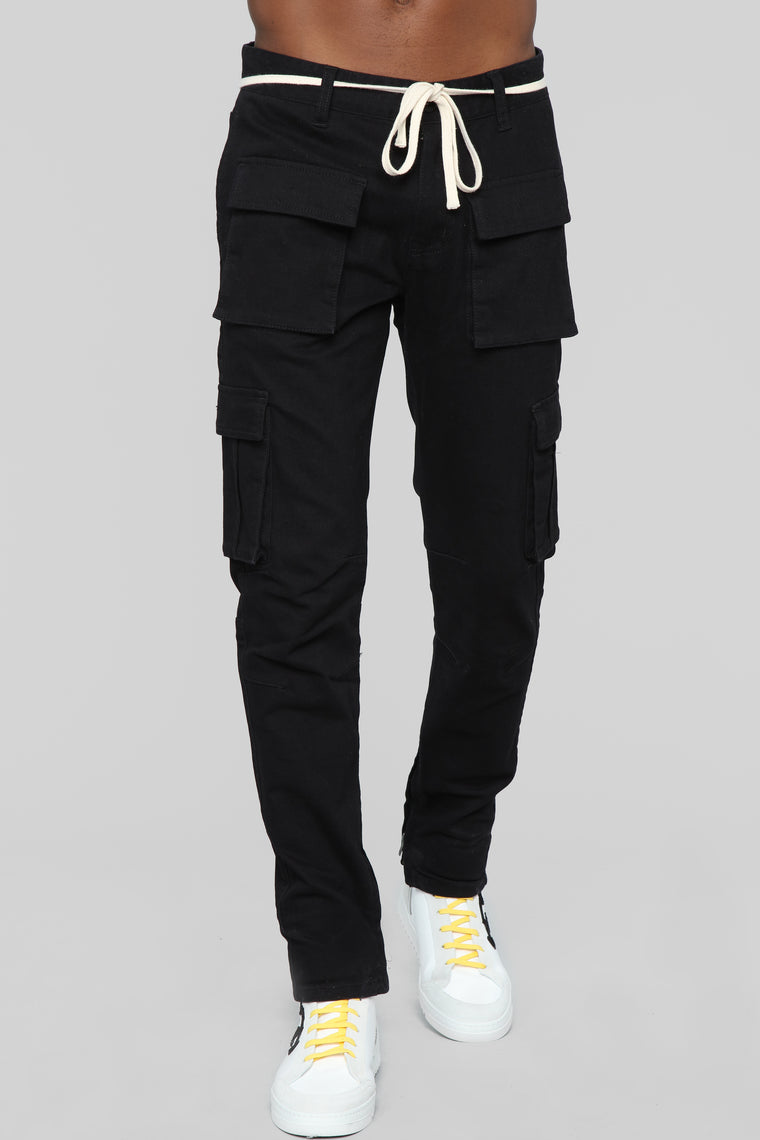 Hunter Cargo Pants - Black - Mens Pants 