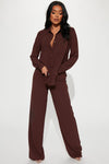 Makenzie Pant Set - Brown