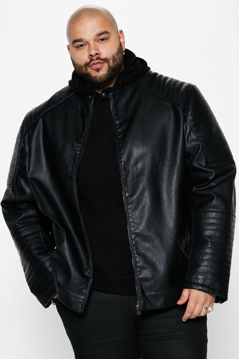 New Look Faux Leather Jacket - Black | Fashion Nova, Mens Jackets ...