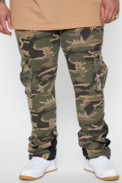 Rizado Esplendor morir Contrast Skinny Stacked Flared Cargo Pants - Camouflage | Fashion Nova,  Mens Pants | Fashion Nova