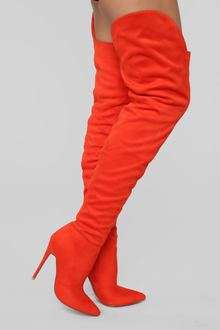 fashion nova thigh high boots review
