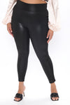 Found The Right One Faux Leather Leggings - Black