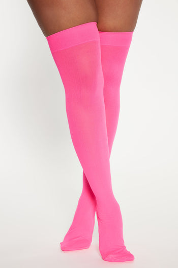 Barbie Party Socks - Pink, Fashion Nova, Accessories