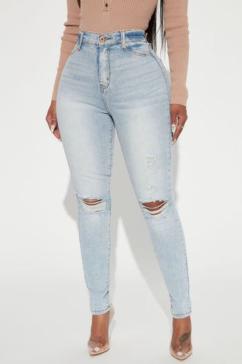 Hannah High Rise Jeans - Light Blue Wash