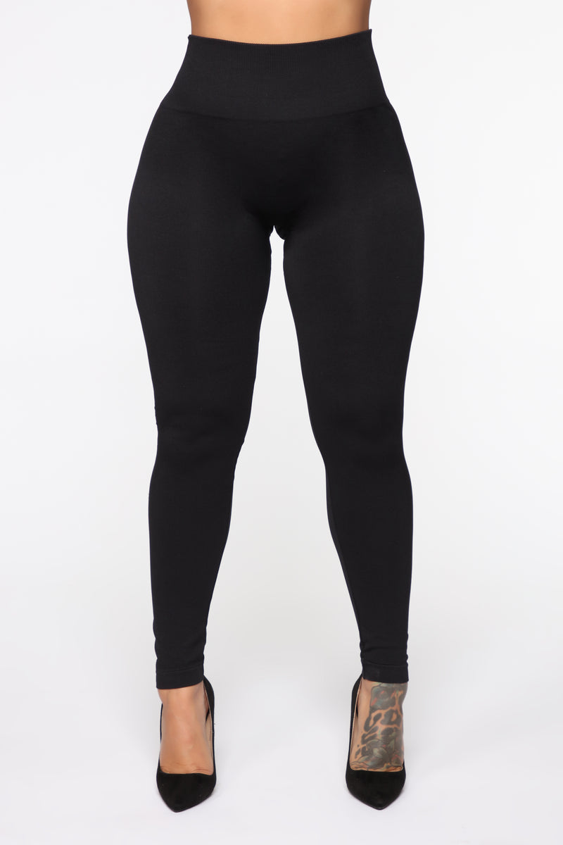 Shaper Seamless Compression Leggings - Black | Fashion Nova, Leggings ...