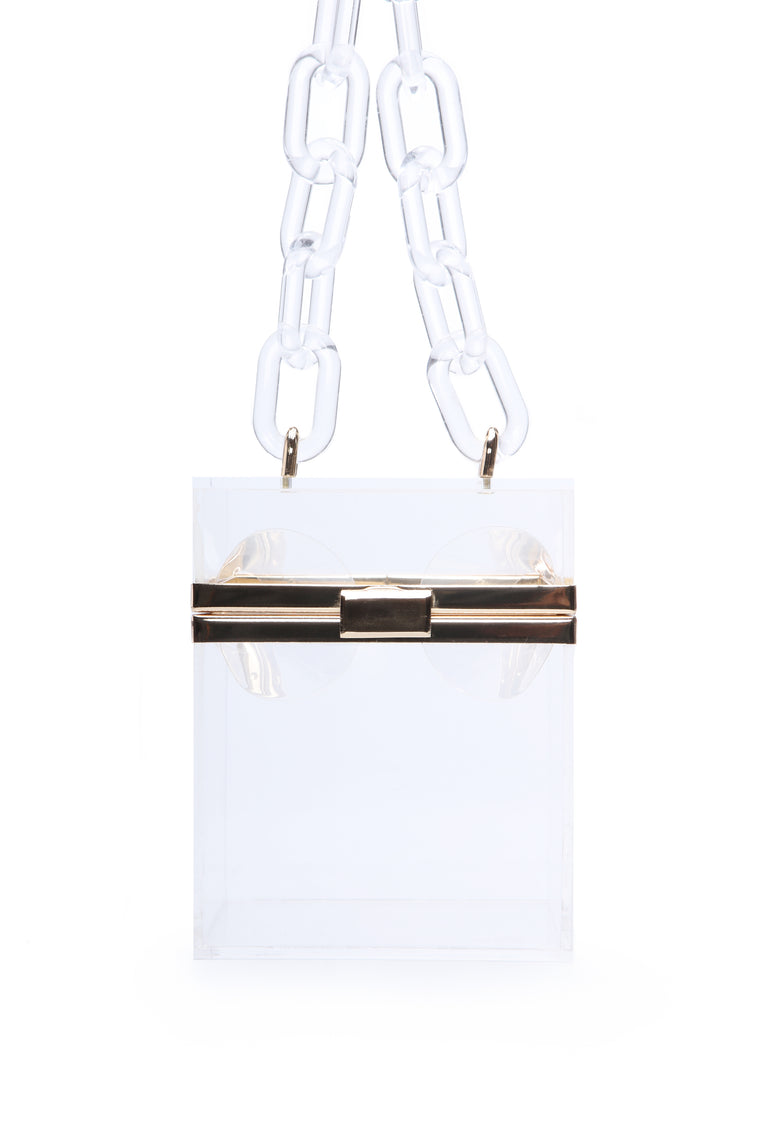 clear fashion bag