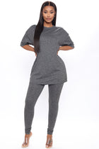 Weekend Vibes Legging Set - Charcoal