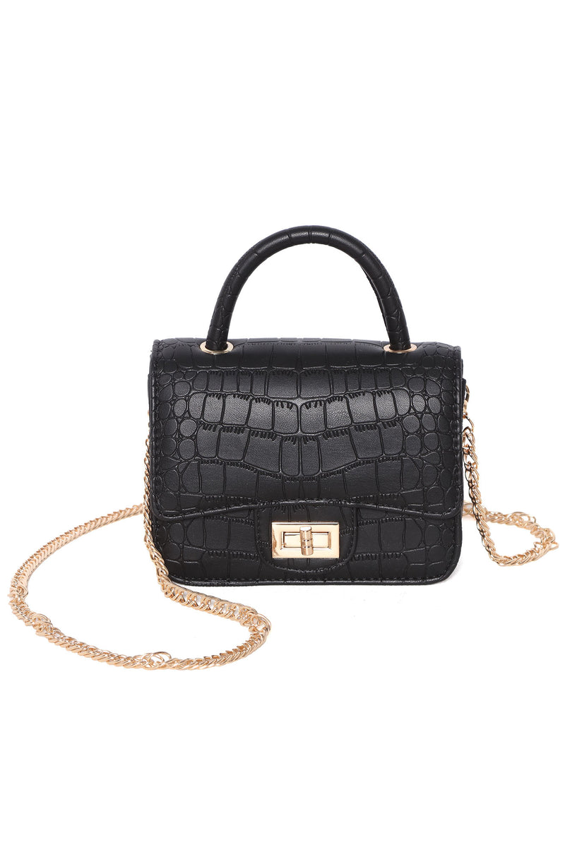 Exotica Croc Handbag - Black | Fashion Nova, Handbags | Fashion Nova