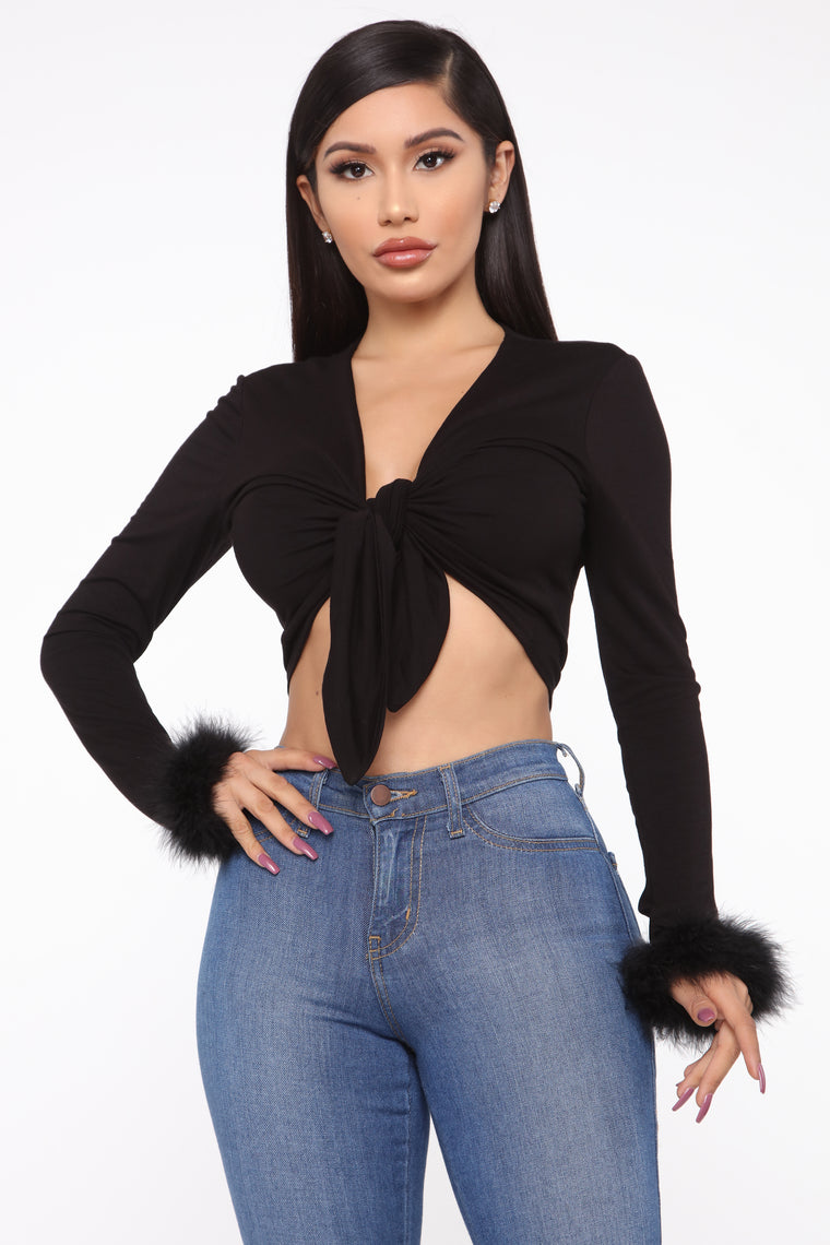 KiKi Cropped Top - Black