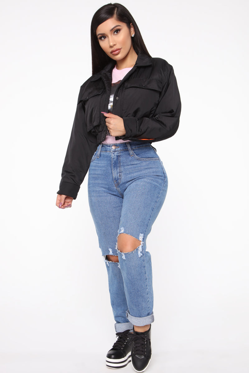 End Of The Road Crop Jacket - Black | Fashion Nova, Jackets & Coats ...