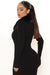 Don't Be Faux Real Sweater Midi Dress - Black