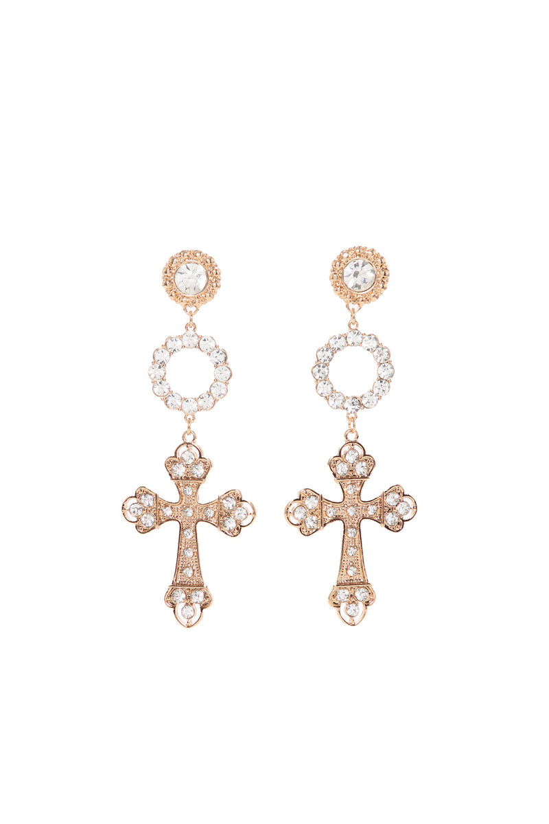 Holy Grail Drop Earrings - Gold | Fashion Nova, Jewelry | Fashion Nova