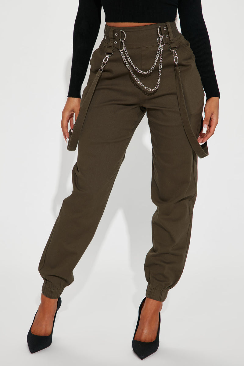 Not Messing Around Cargo Jogger 30 - Olive | Fashion Nova, Pants ...