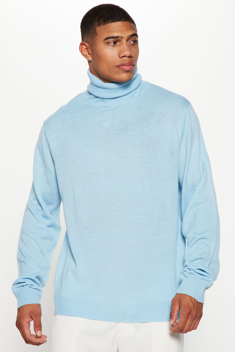 DeAngelo Turtleneck Sweater - Light Blue | Fashion Nova, Mens Sweaters |  Fashion Nova