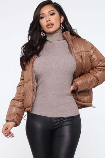 Live More Puffer Vest - Brown  Fashion Nova, Jackets & Coats