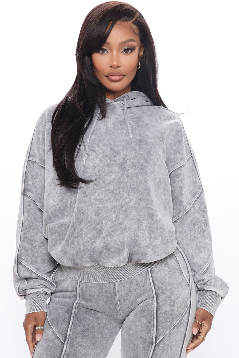 Ask Me Anything Hoodie - Grey | Fashion Nova, Knit Tops | Fashion Nova