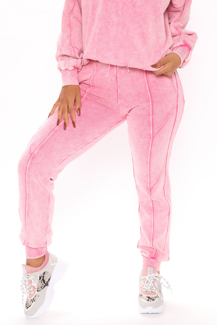 Ask Me Anything Joggers - Pink - Activewear - Fashion Nova