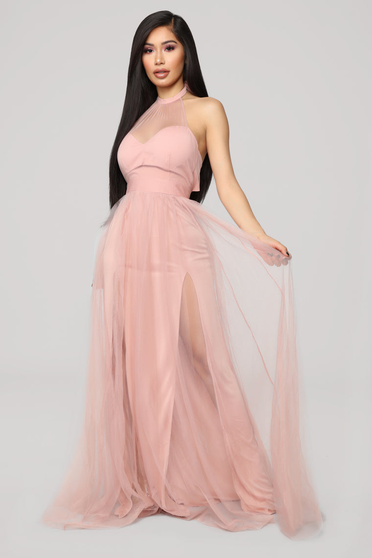 fashion nova blush pink dress