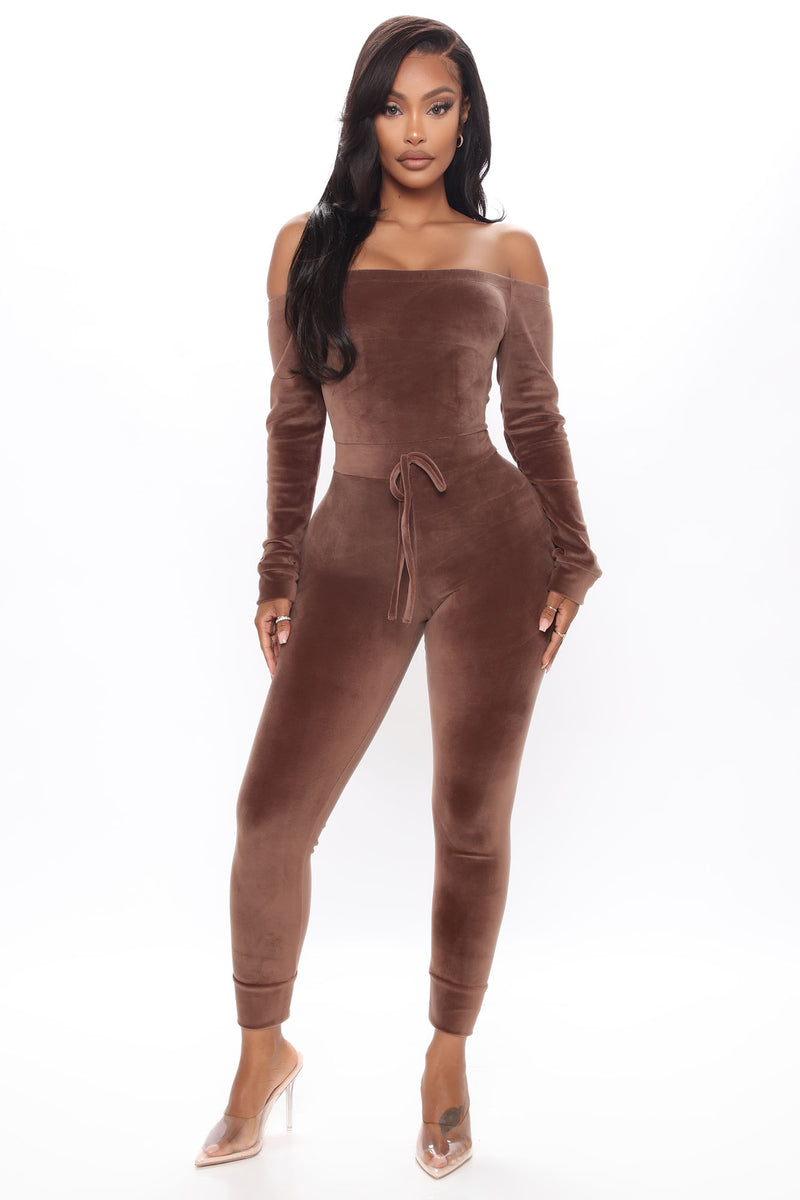 Need A Hug Velour Jumpsuit - Mocha | Fashion Nova, Jumpsuits | Fashion Nova