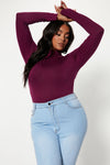 Pamela Turtle Neck Long Sleeve Top - Magenta