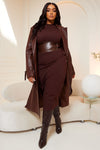 Last Nights Look Trench Coat - Brown