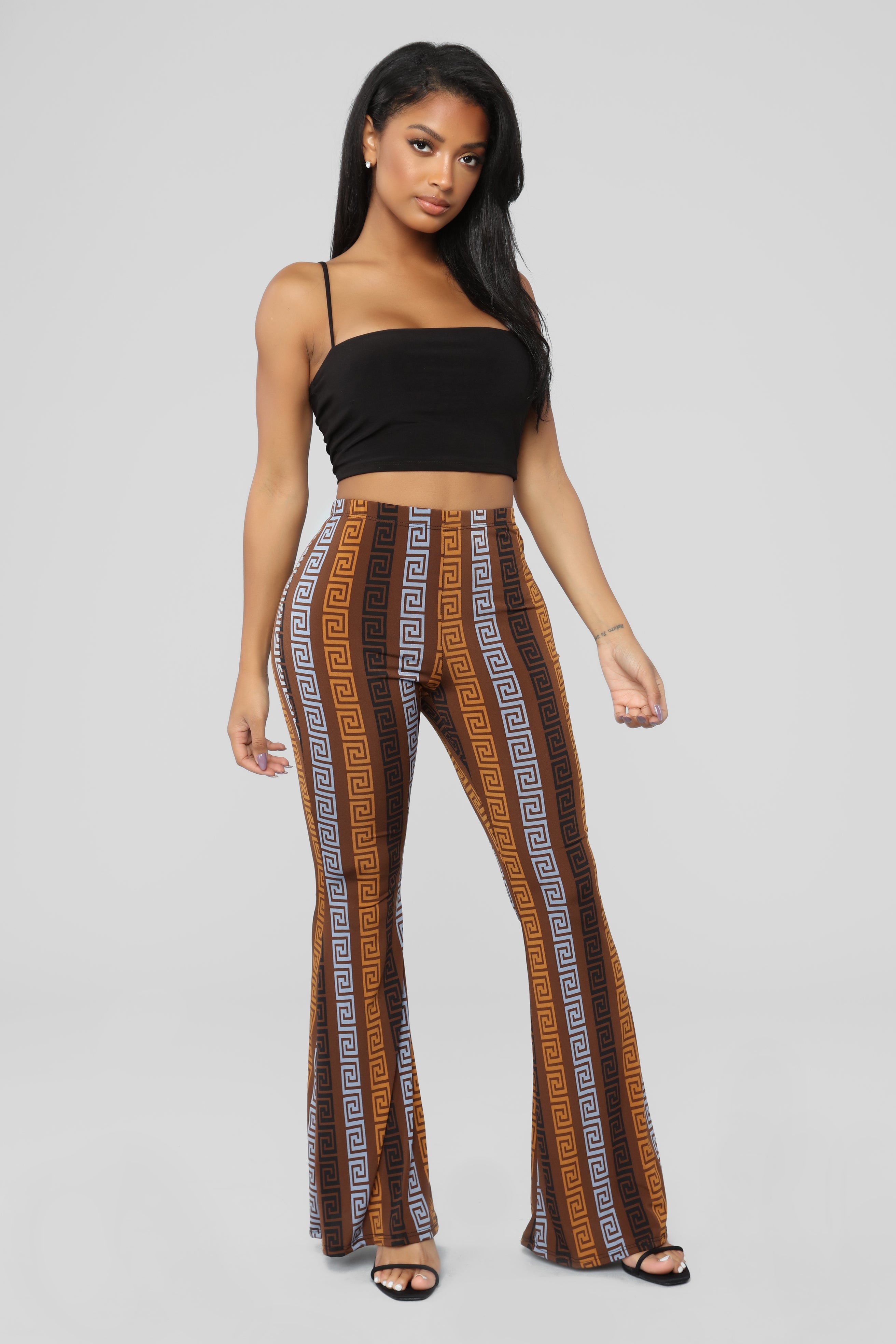 Donna Pants - Taupe/Multi