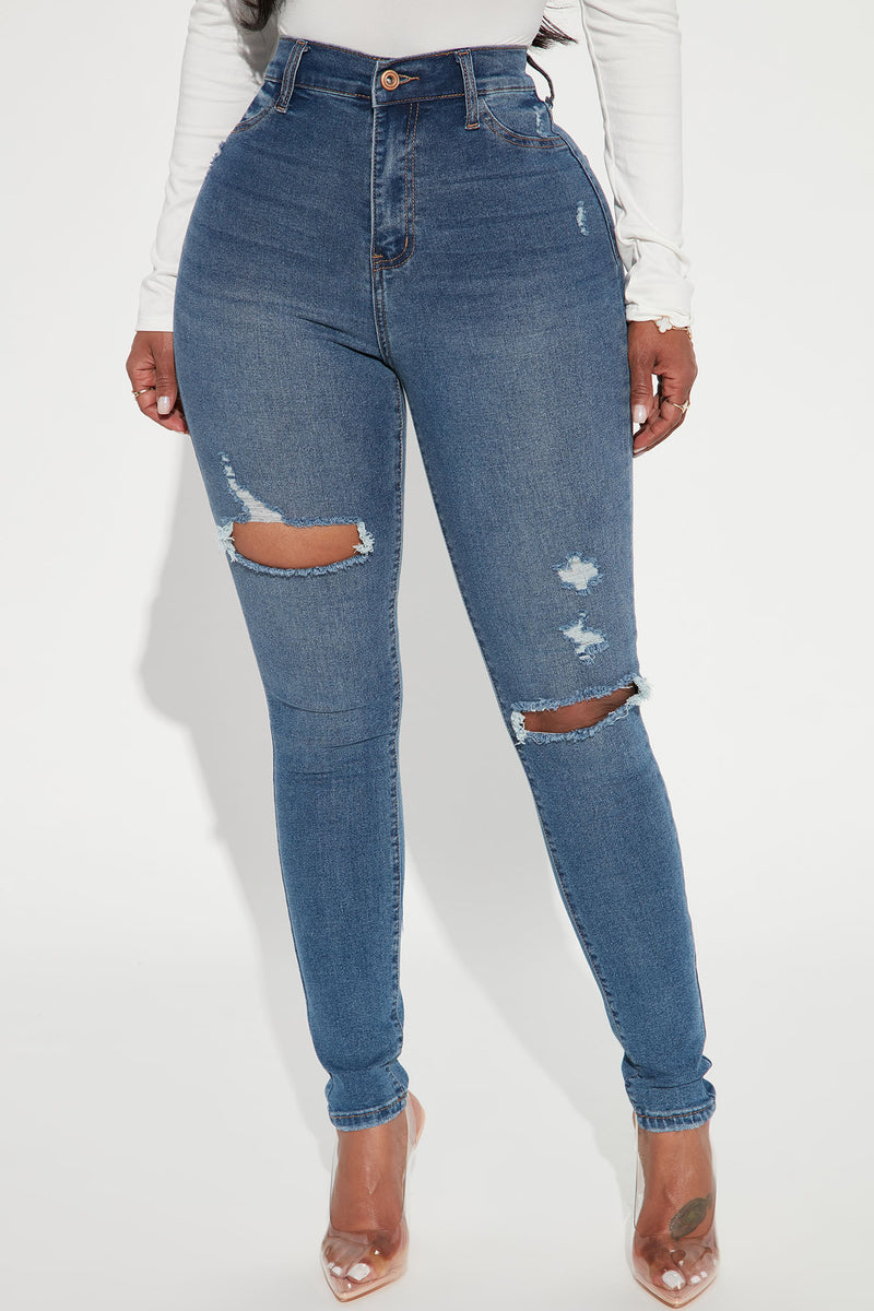 Turn' Heads Booty Lifting Skinny Jeans - Medium Wash | Fashion Nova ...