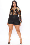 Callie High Rise Shorts - Black