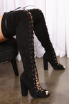 Living Legacy Over The Knee Boots - Black