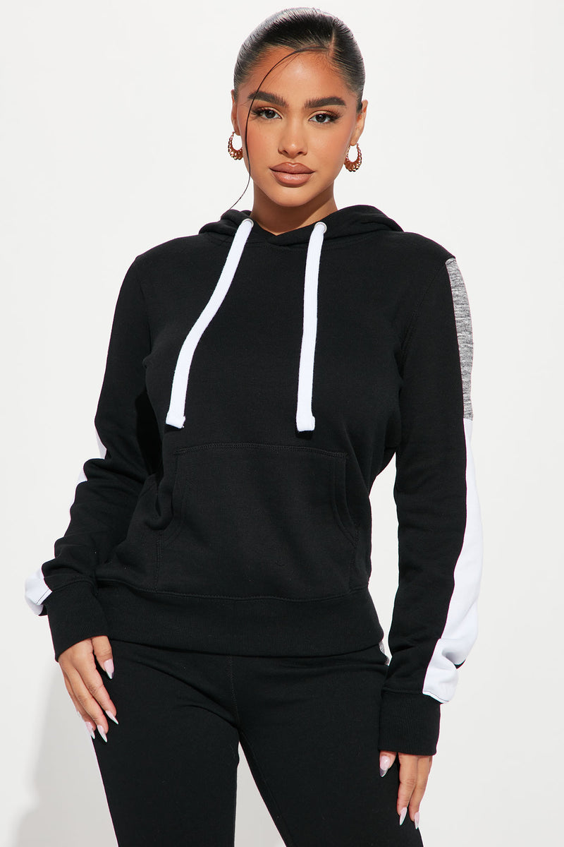 Analissa Pullover Hoodie - Black | Fashion Nova, Knit Tops | Fashion Nova