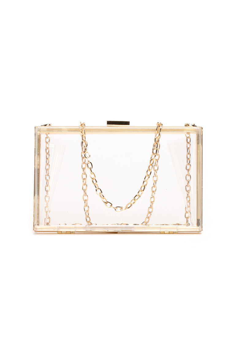 Box You Around Clutch - Clear - Handbags - Fashion Nova