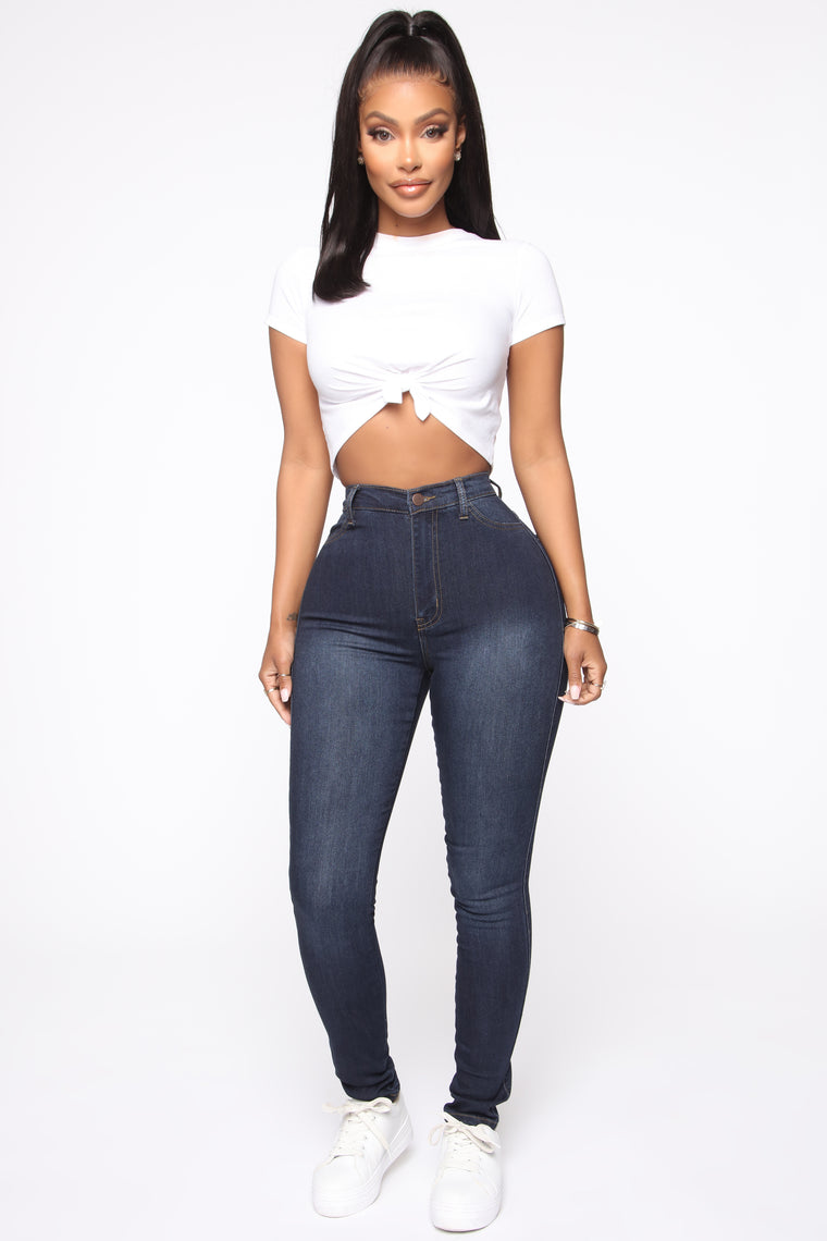 fashion nova classic high waist skinny jeans black