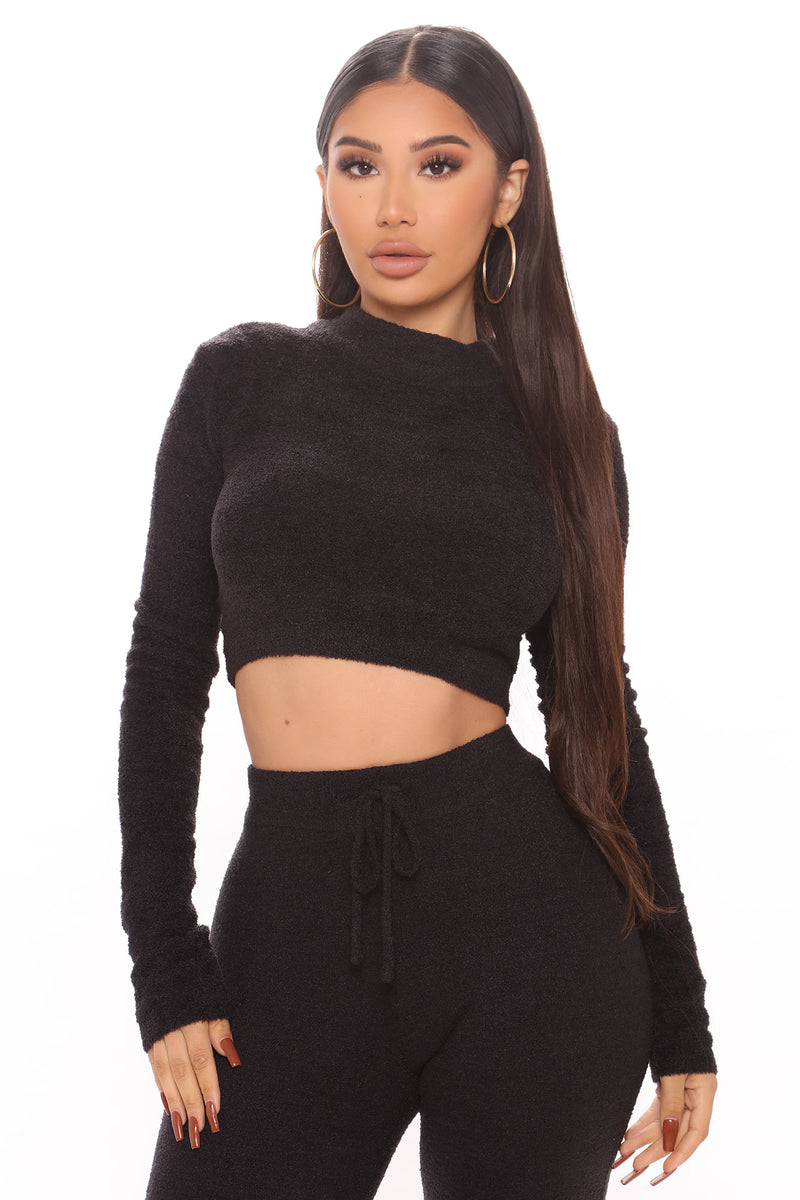 My Youth Is Yours Mock Neck Top - Black | Fashion Nova, Knit Tops ...