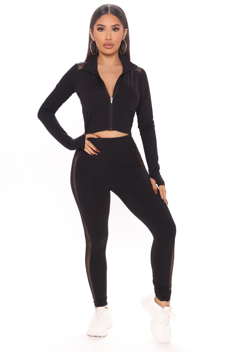 Gym Stunner Active Crop Jacket - Black | Fashion Nova, Nova Sport Tops ...