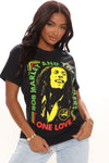 Bob Marley And The Wailers Top - Black