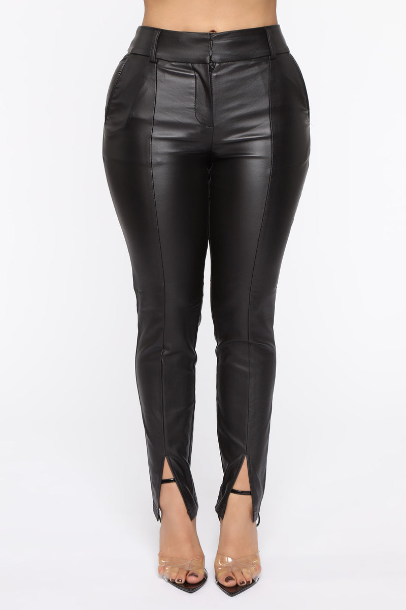 Boss In Town PU Leather Pants - Black | Fashion Nova, Pants | Fashion Nova
