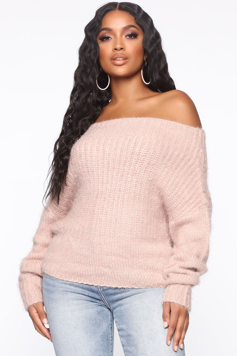 blush sweater