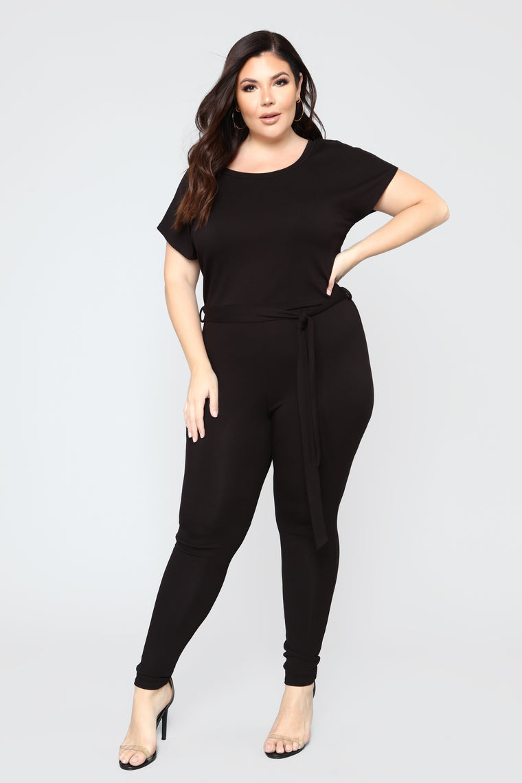 Hug Me Tight Jumpsuit - Black