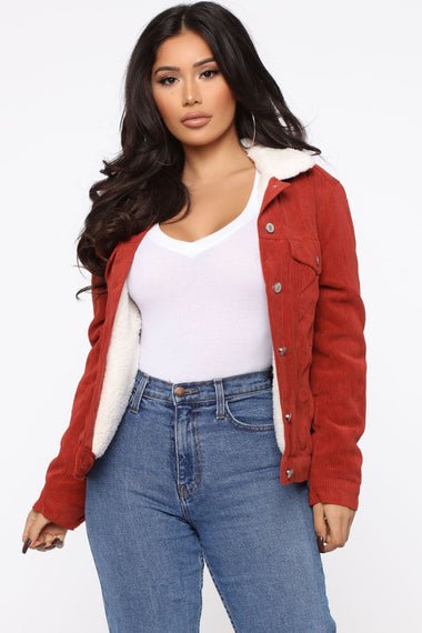 Living Without You Jacket - Rust – Fashion Nova