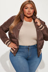 Mrs. Jackson Puffer Jacket - Chocolate