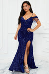 Juliet Sequin Gown - Royal