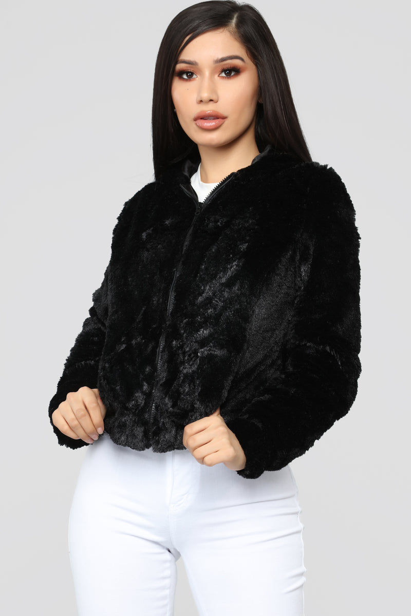 Look Don't Touch Fuzzy Jacket - Black | Fashion Nova, Jackets & Coats ...