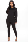 Kick Back Legging Set - Black