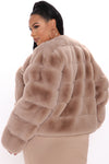 She Got Ready Faux Fur Coat - Mocha