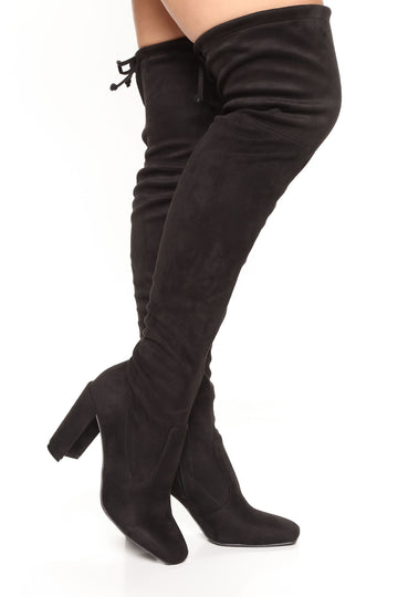 large calf thigh high boots