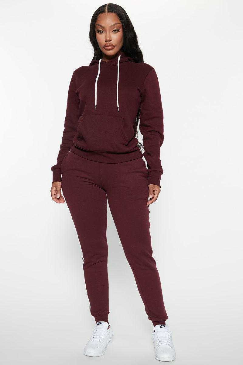 Tennis And Chill Fleece Jogger - Burgundy | Fashion Nova, Pants ...