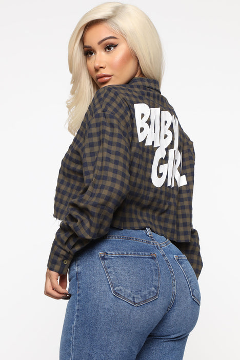 baby girl plaid shirt